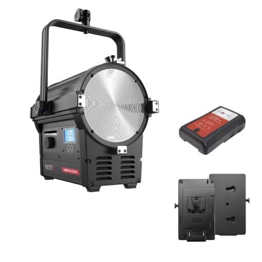 Rayzr7-200BM Bi-Color + 95Wh V-Mount Battery + Plate