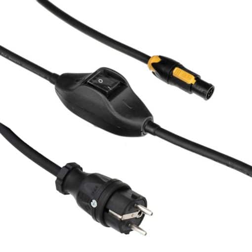 ARRI - Mains cable, 3 m, powerCON TRUE1 TOP Schuko, with line switch