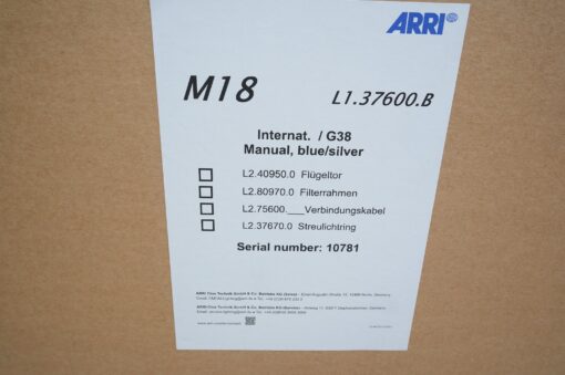 New ARRI M18, blue/silver Head - Image 2