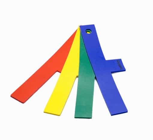 Bestboy set t-marker, 22x3cm, 4-piece, red, green, yellow, blue